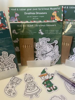 Christmas magnets packs - read and colour! Activités créatives en anglais