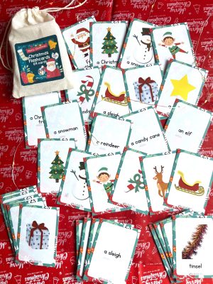Christmas Flashcards - 69 cartes de vocabulaire sur Noël en anglais