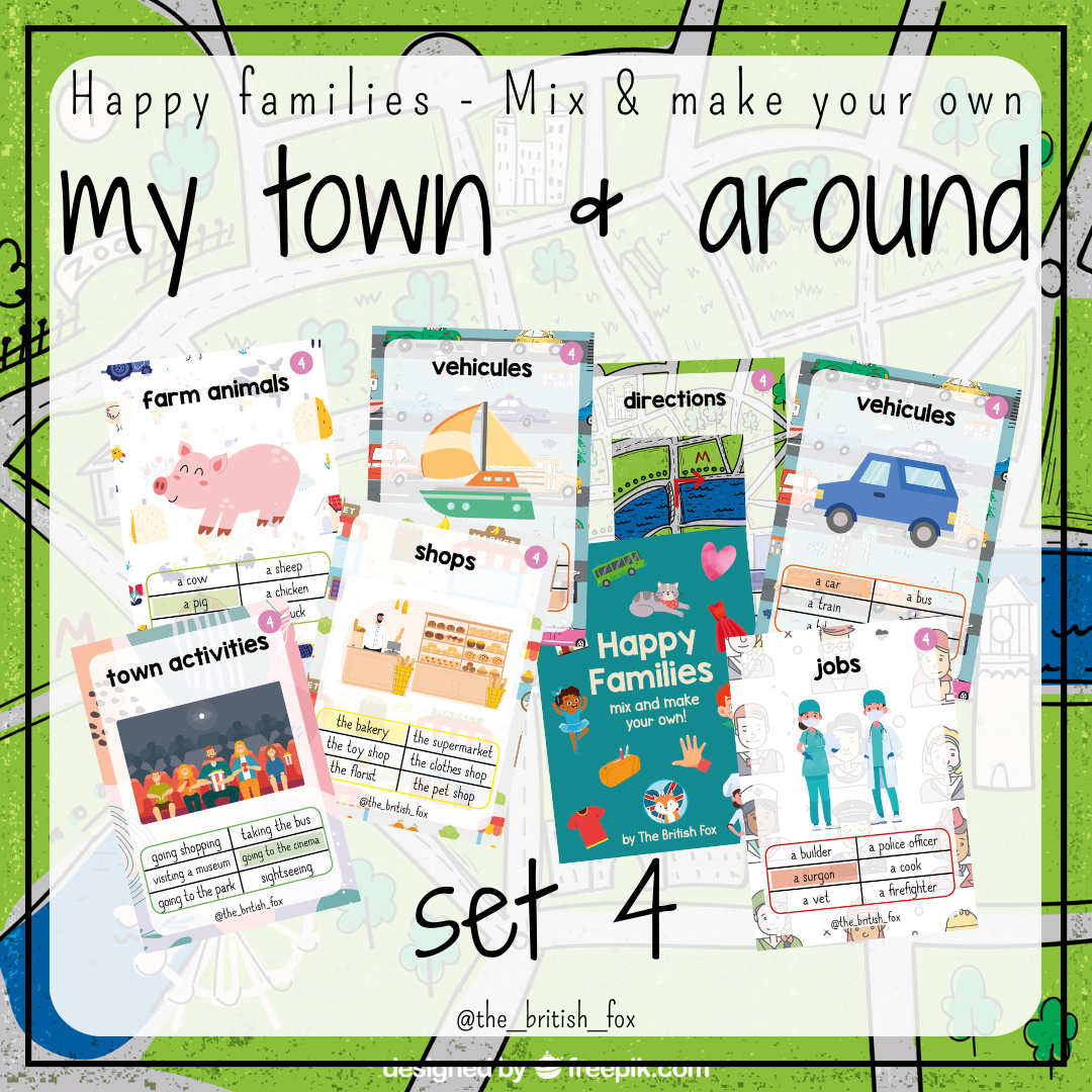 Coffret Happy Families Mix & Match - 7 jeux des 7 familles en anglais ESL – Image 5
