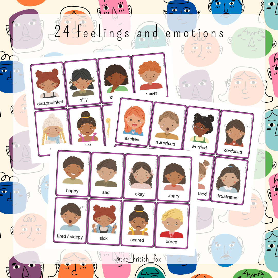 Feelings & Emotions ESL pack - Flashcards Memory Domino - jeux Anglais – Image 2