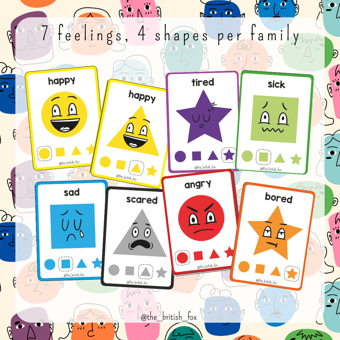 Feelings & Emotions Happy Families - ESL anglais les émotions – Image 2