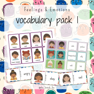 Feelings & Emotions ESL pack - Flashcards Memory Domino - jeux Anglais